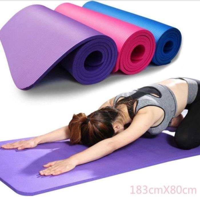 MATRAS YOGA SUPER TEBAL MATRAS SENAM PREMIUM 10MM X 183CM X 63CM