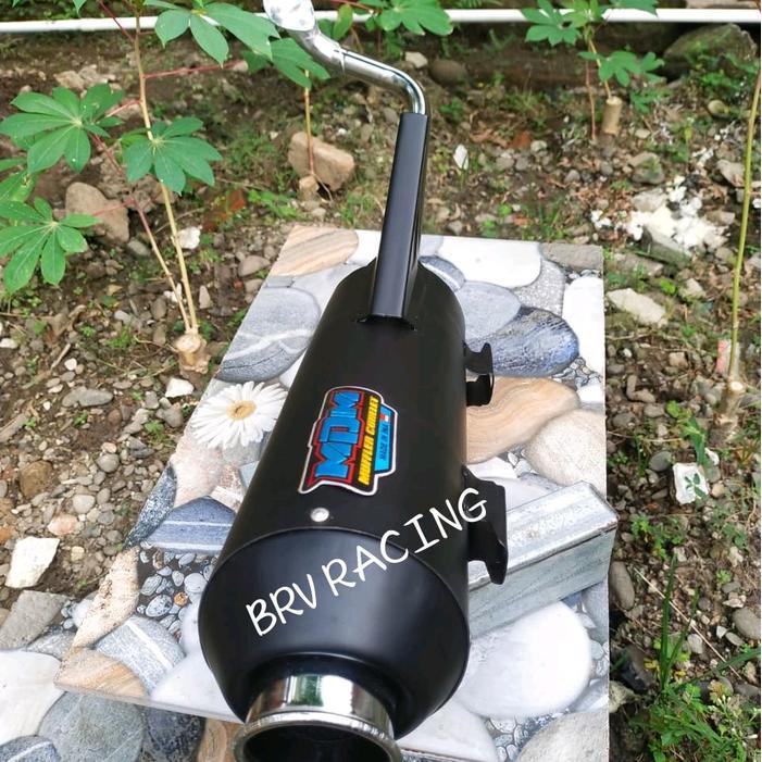 Promo Knalpot Standar Racing Mdm Bas Adem Untuk Semua Motor Matic Beat, Scoopy, Mio, Vario, Genio,