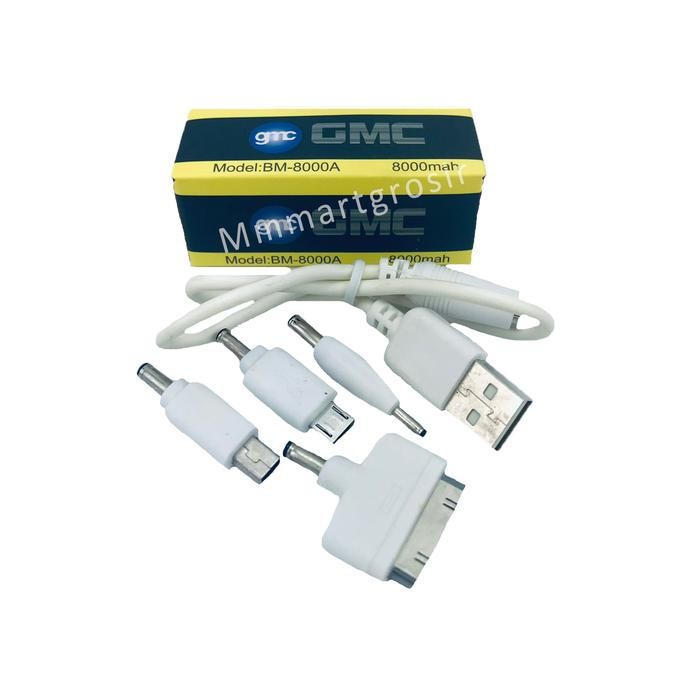 Power Bank Gmc / Power Bank Serbaguna / Bm8000 8000 Mah