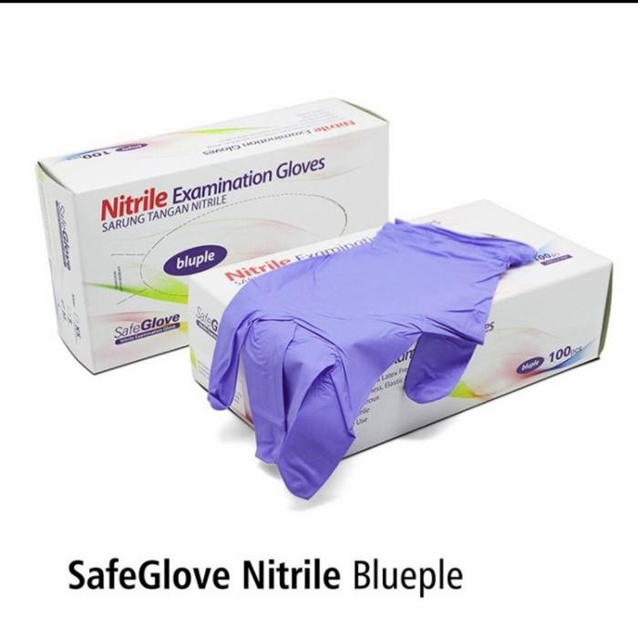 SARUNG TANGAN NITRILE SAFEGLOVE/HANDSCOON NITRILE