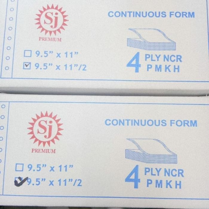 

NEW PRODUK CONTINUOUS FORM PAPER PRINT 9,5 X 11"/2 4PLY WARUNG ARA67