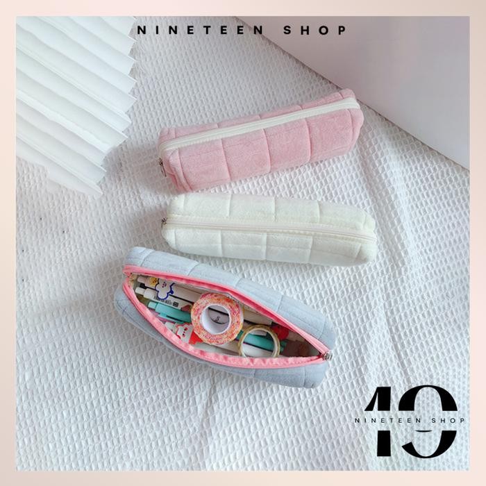 

BISA COD T5958 Tempat Pouch Pillow Korea Kotak Pensil Sleting Bahan Velvet Tas Kosmetik Mewah Lucu