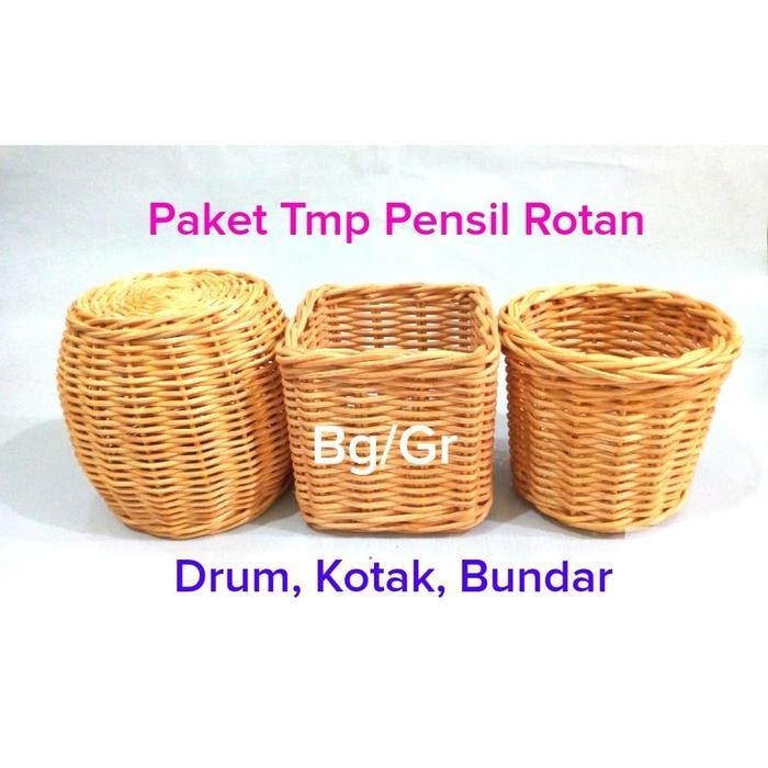 

NEW PRODUK PAKET MUMER TEMPAT PENSIL DARI ROTAN WARUNG ARA67