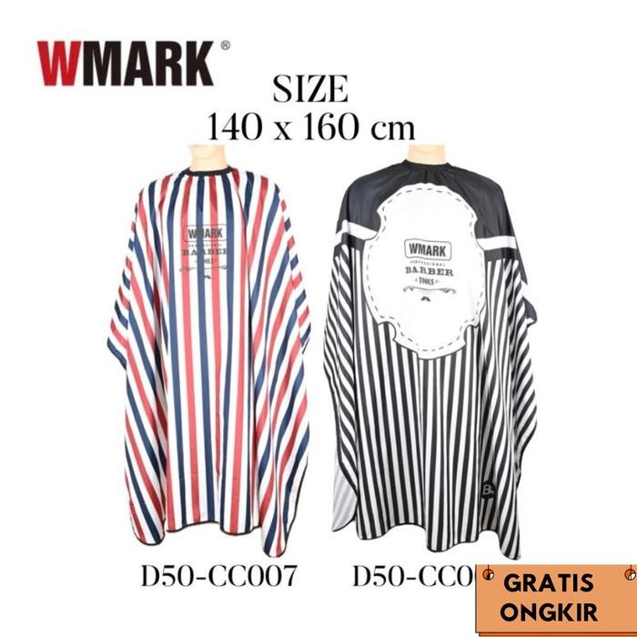 Terlaris Kain Kep Kip Wmark Barbershop Hairdressing Cutting Cape 140 X 160 Cm