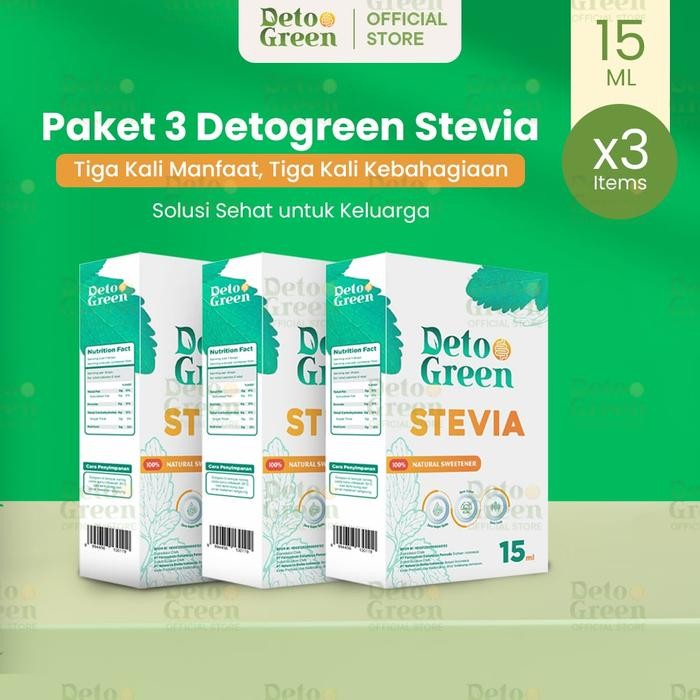 

Pilihan- Detogreen Stevia Paket 3 Pemanis Alami 15 Ml [Gmv]