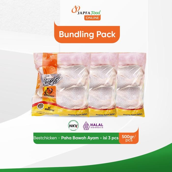 

Pilihan- Bestchicken Bundling Hemat Ayam Paha Bawah / Drumstick 500 Gr - Isi 3 Pack