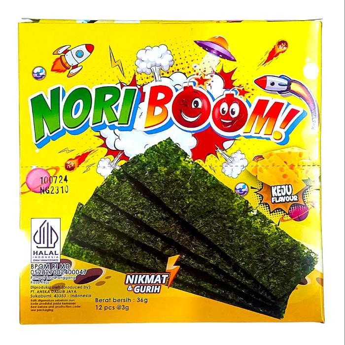 Pilihan- Snack Nori Boom Rumput Laut Panggang Snack Rumput Laut Noriboom