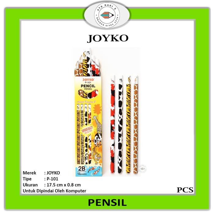 

Pensil 2B Joyko P-101 2B Animal ( per lusin )