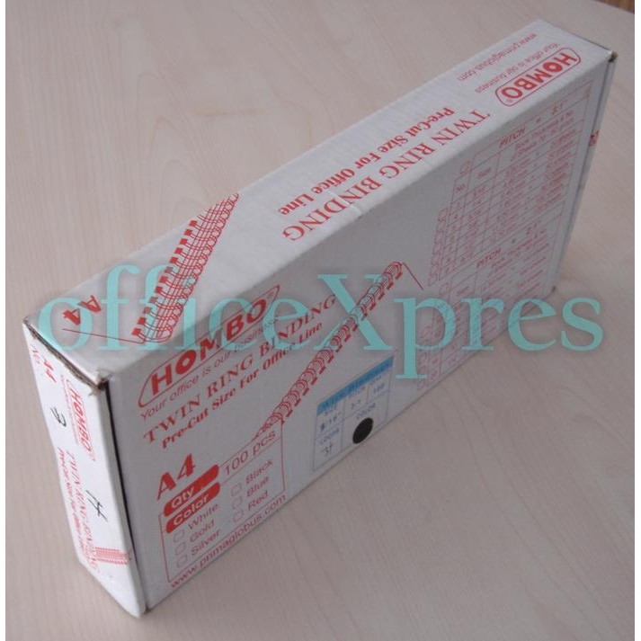 

HOMBO SPIRAL KAWAT/TWIN RING A4 1/4" 34 LOOPS