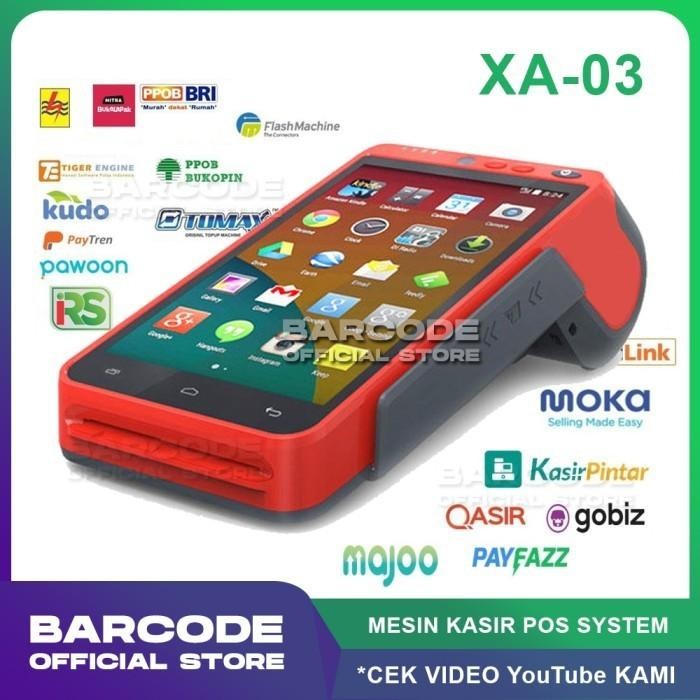 

MESIN KASIR PORTABLE KASSEN XA-03 / XA03 SMART PAYMENT MOBILE TERMINAL