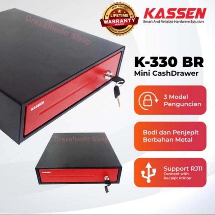 

DIJUAL CASH DRAWER LACI KASIR KASSEN K330 K-330 BR MURAH
