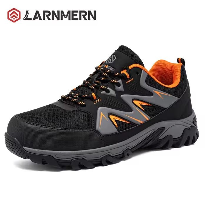 LARNMERN SAFETY SHOES MENS SNEAKERS STEEL TOE WORK SHOES CONSTRUCTION ISOLATED ANTI PUNCTURE-PROOF