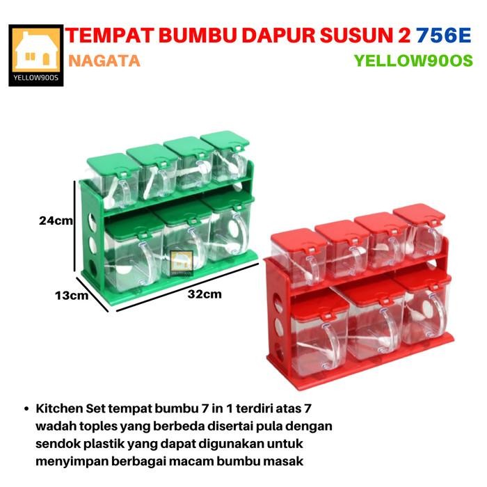 TEMPAT BUMBU SUSUN 2 KITCHEN SET 756 E NAGATA