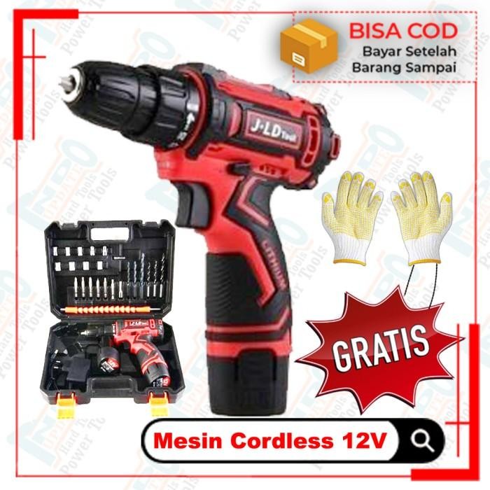 Cordless Drill 12V - Cordless Battery 12V - Mesin Bor Baterai