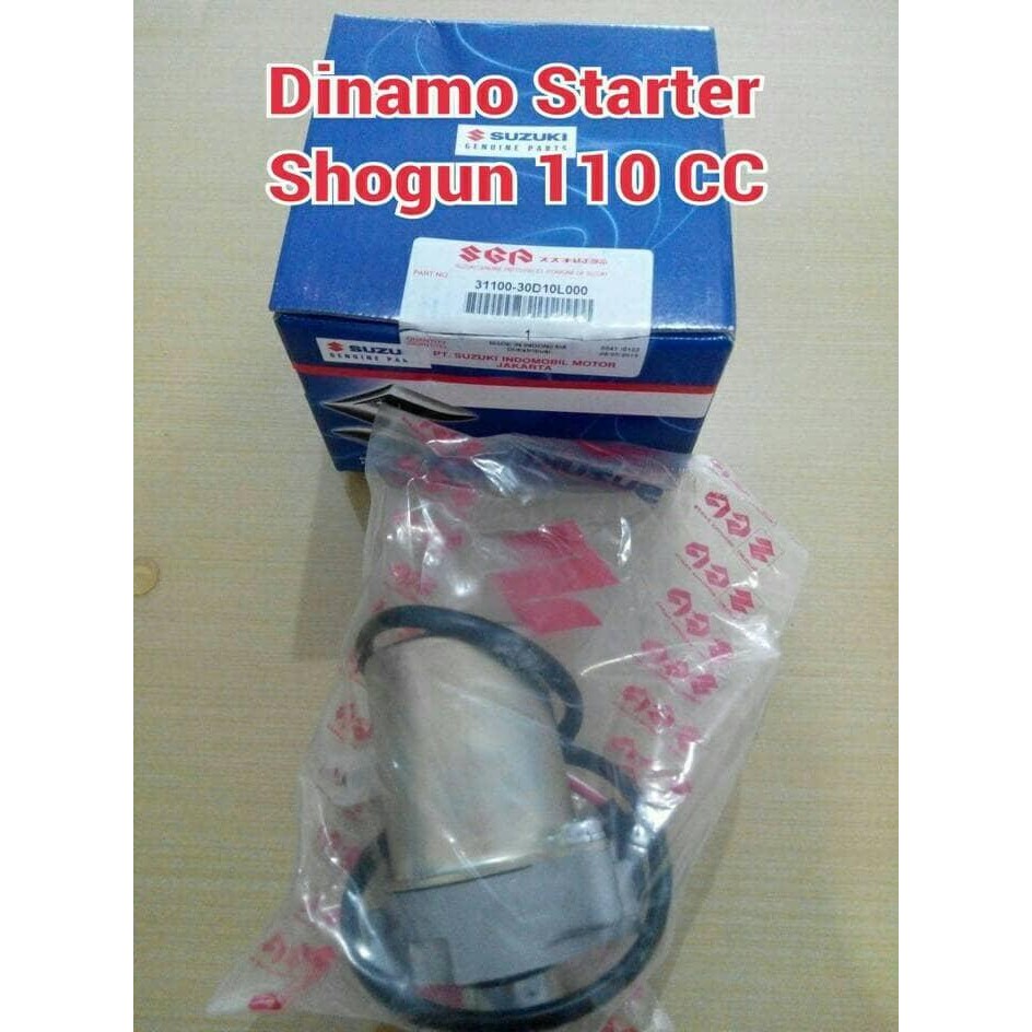 Termurah Dinamo Starter Shogun 110 Cc/ Starting Motor Assy Shogun Sgp 100% Ori Terlariss 