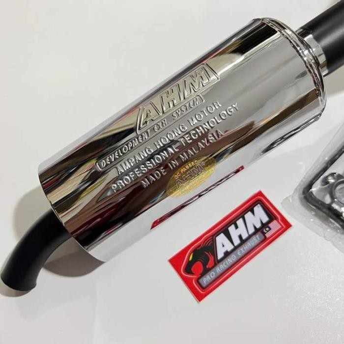 KNALPOT RACING AHM SATRIA 2 TAK SATRIA HIU AHM ASLI MALAYSIA