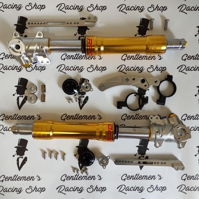 Shock Depan NMAX Upside Down RPD Gold / Emas Front Shockbreaker