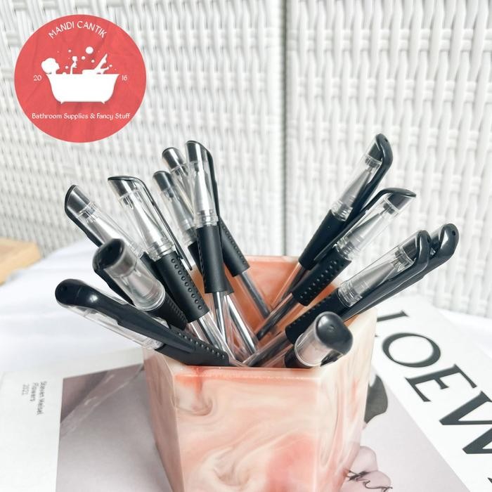 

New PROMO 12 PCS PULPEN MIMI HITAM LUSINAN (LANGSUNG KIRIM)