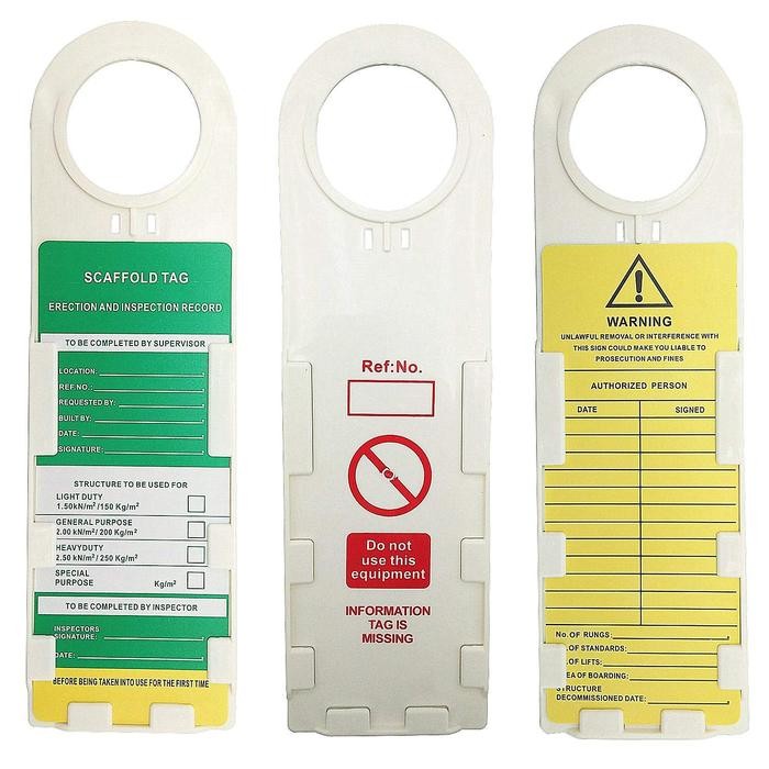 

New Scaffolding Tag Holder - 1 Tag 1 Holder
