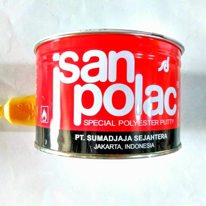 Terbaik Dempul Sanpolac 1 Kg 1Kg Plastik Besi Mobil Kayu 100% Ori