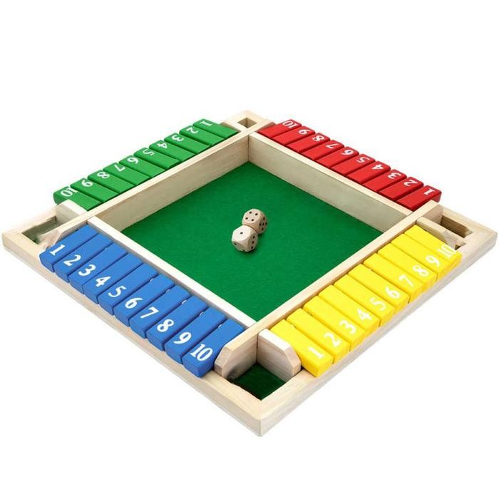 SALE 4 WARNA MAINAN BOARD GAME SHUT THE BOX BOARD GAME PARTY GAMES FOR ADULTS