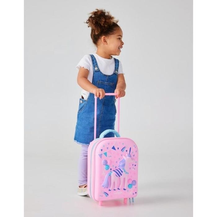 SIAPKIRIM smiggle tiny trolley suitcase kecil tas troli dorong junior paud 1-3 th trolley Medium