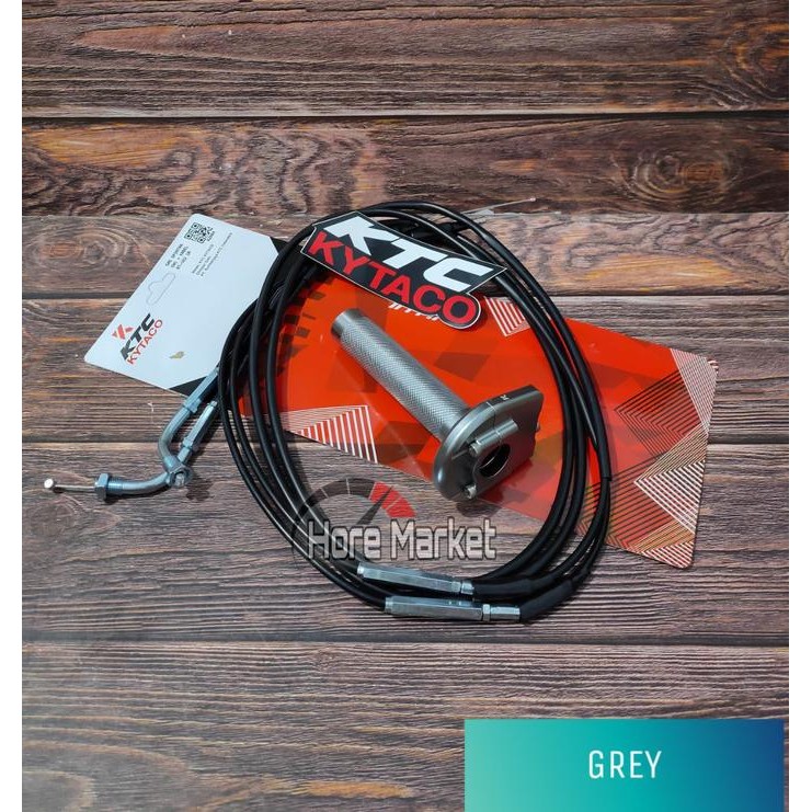 GAS SPONTAN KTC KYTACO 2 KABEL ACTIVE AEROX NMAX PCX VARIO BEAT SATRIA SONIC CBR 150 R NINJA MIO