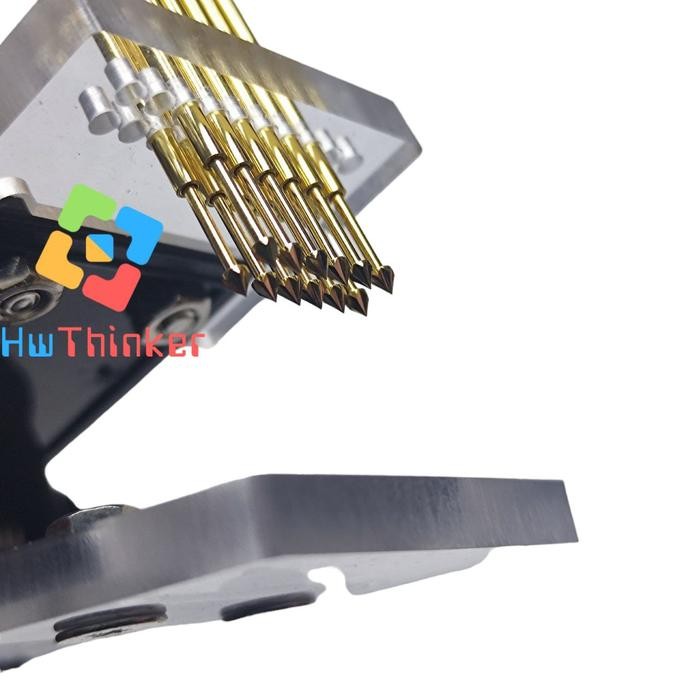 Probe Clip Tool Test Pcb Ic Programming Clamp Pogo Pin 2.54Mm Double