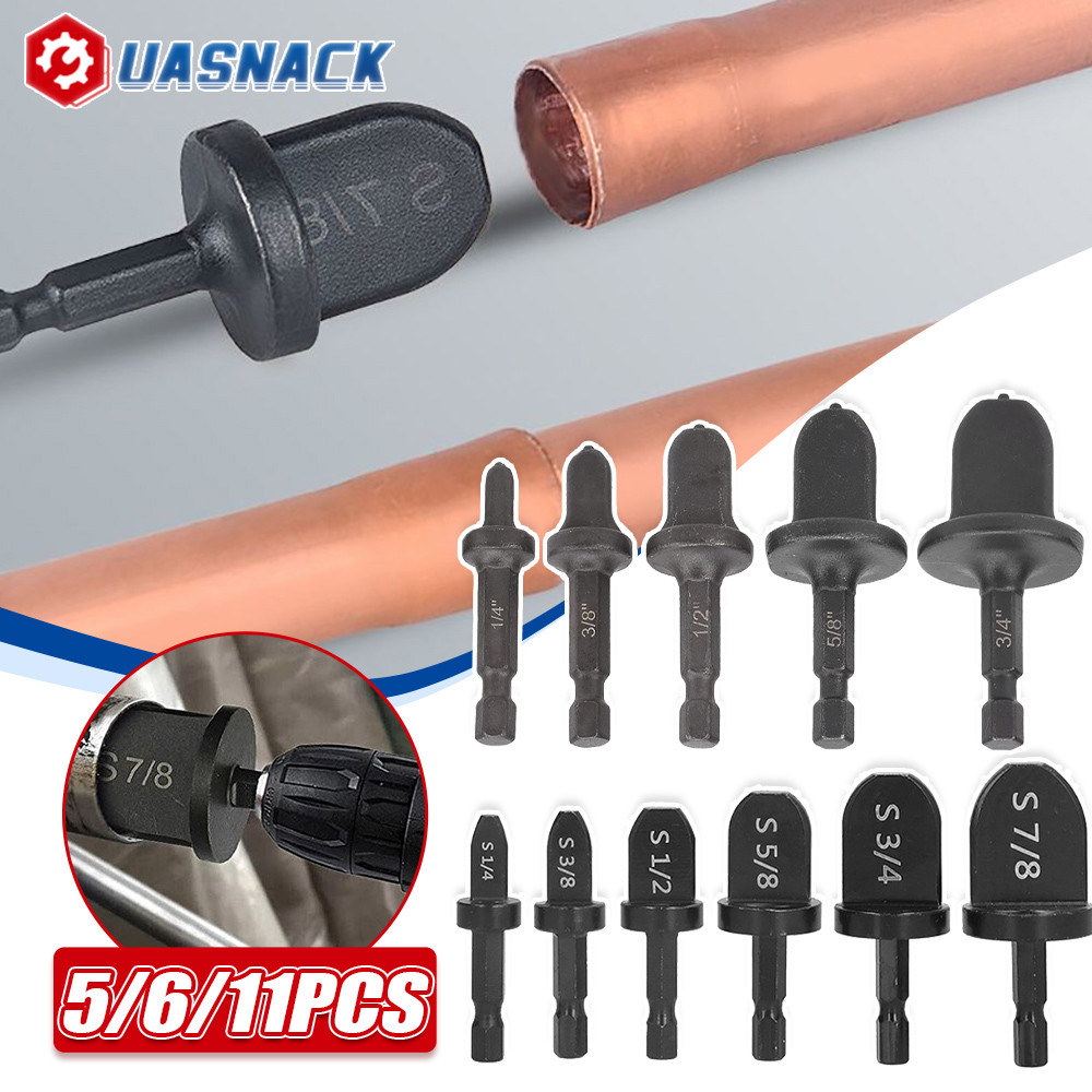 5/6/11PCS Tube Pipe Expander Copper Hex Shank Imperial Pipe Expander