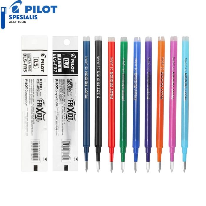 

New Refill PILOT FRIXION 0.5 & 0.7 ISI ULANG PULPEN FRIXION warna warni
