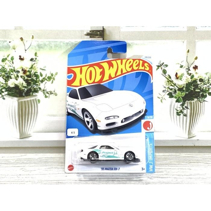Pilihan- Hot Wheels 95 Mazda Rx 7 Putih Tampo Project Diecast Hotwheels