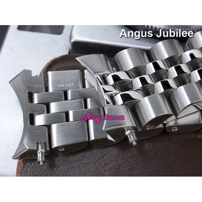 22Mm Rantai Miltat Angus Jubilee Solid For Seiko Skx007 Skx009 Skx001