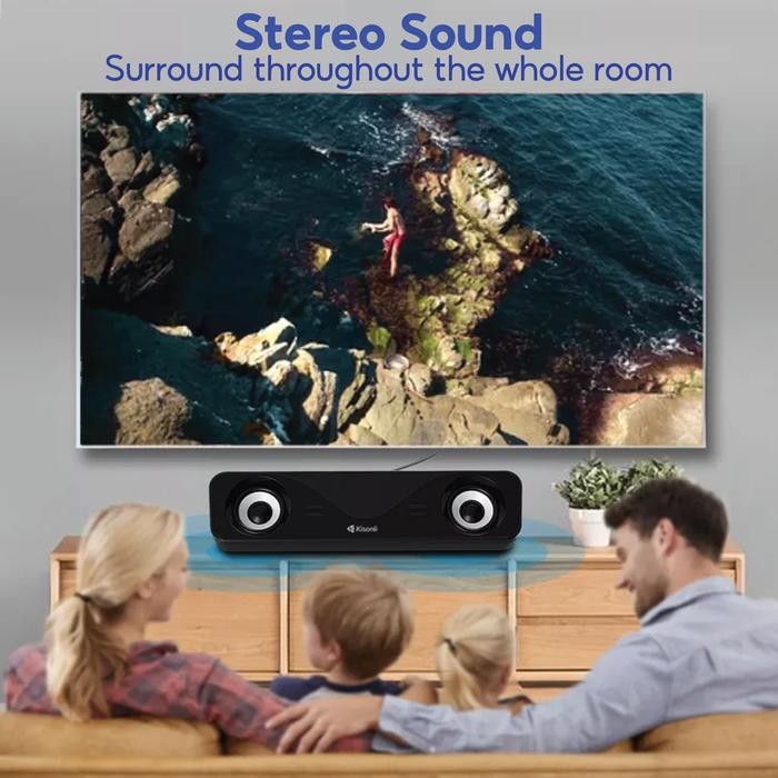 Kisonli Speaker Laptop Pc / Komputer Soundbar I-610