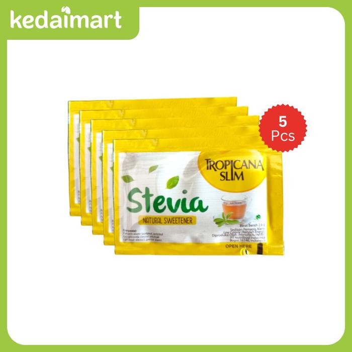 

TERLARIS (Not For Sale) Gift Tropicana Slim Stevia 5 Sachet READY STOCK
