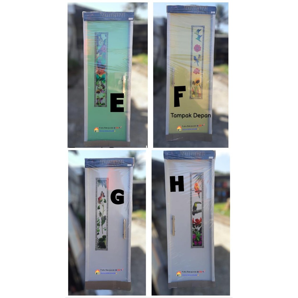 Pintu PVC Kamar Mandi Motif Warna