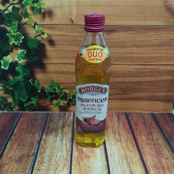 MINYAK ZAITUN BORGES ESSENCES GARLIC OLIVE OIL PENGHANCUR KOLESTROL COD GRATIS ONGKIR