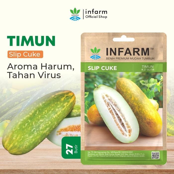 DISKON INFARM - Benih Bibit Biji Mentimun Suri Slipcuke Timun Suri Premium Buah Besar Manis Benihj