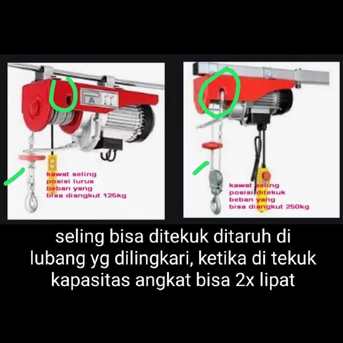 ELECTRIC HOIST ELEKTRIK HOIST WILLFRED 125/250 KG