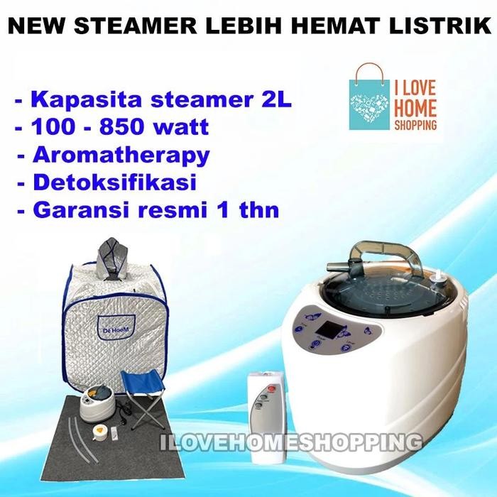 De Hoom Steam Sauna Portable- garansi 1 tahun - COD - free bonus kursi