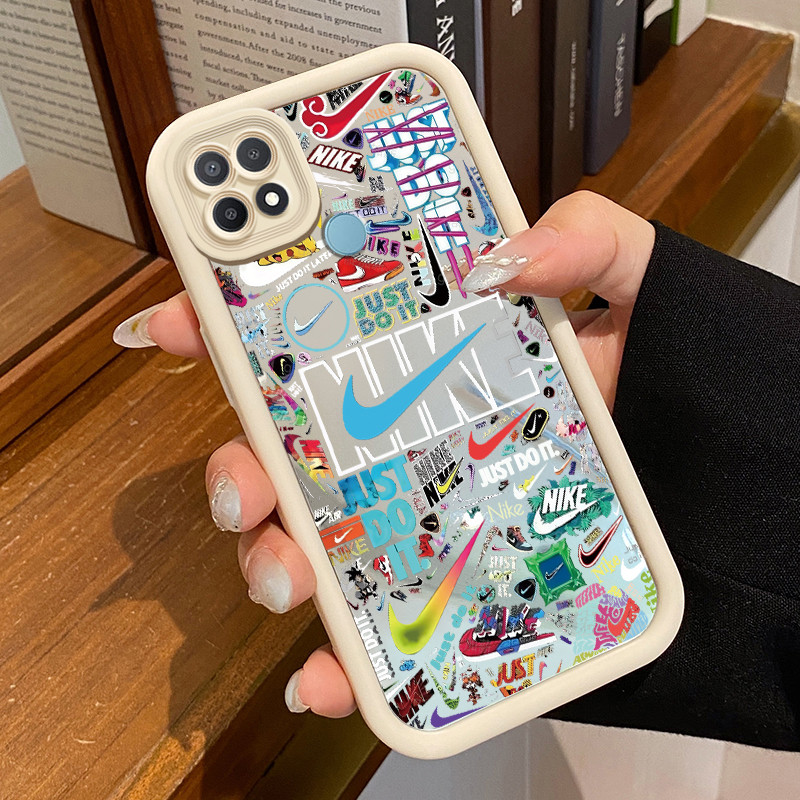 Casing Hp OPPO A15 A15s A35 Case Casing Hook HP pola Kesing Kasing cermin Cesing Silikon Softcase