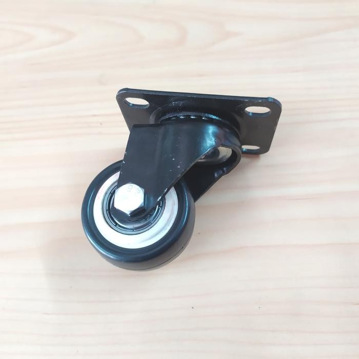 Roda 1,5 " Hidup Hitam Putih / Roda Trolley Etalase 1,5 Inch