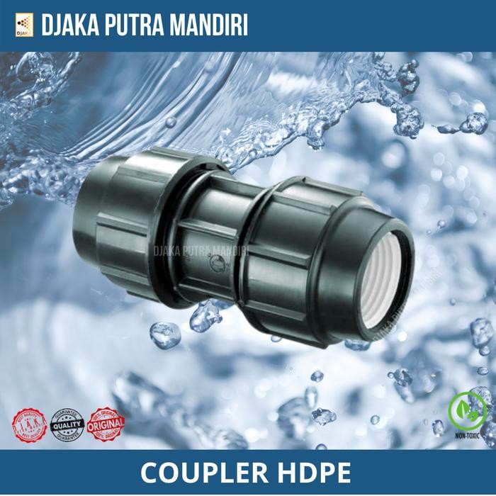@@@@] FITTING HDPE - SAMBUNGAN PIPA HDPE - COUPLER/COUPLING HDPE 1/2 INCHI