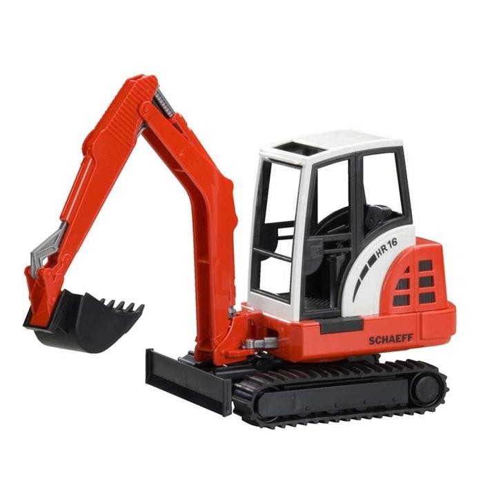 sygk- Bruder 2432 Schaeff Hr16 Mini Excavator - Mainan Miniatur Truk Konstruksi Alat Berat