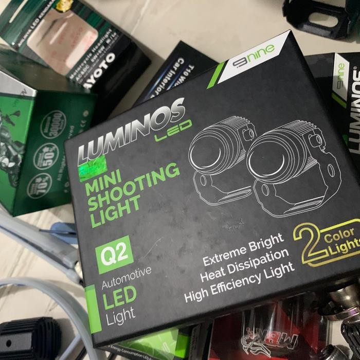 [2Pcs] Lampu Tembak Q2 Luminos Original Luminos 2 Warna Motorcycle