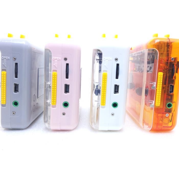 643w- Walkman Stereo Cassette Portable Tape Player Kaset Pita - Transparan