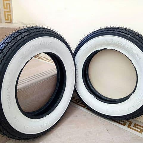 Ban vespa shinko whitewall ring 10 - 3.50 bkn mizzle maxxis mitas irc