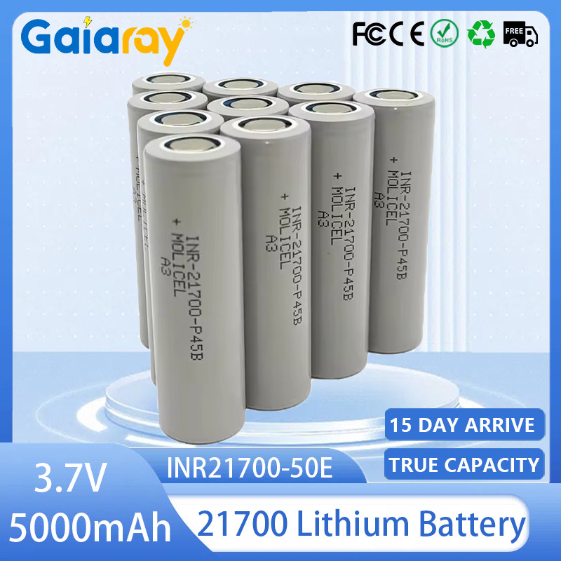 3.7V 21700 Rechargeable Battery 5000mAh INR21700-50E 3C High Power Lithium Battery Pack for Power