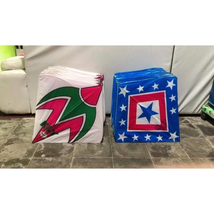 (10 pcs) Layangan stelan (minimal 20pcs order) Layangan aduan Layangan seot