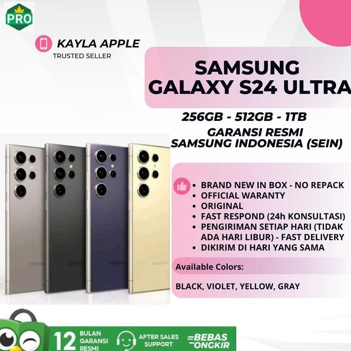 lr4u- Samsung Galaxy S24 Ultra 512Gb Garansi Resmi Samsung Indonesia Sein