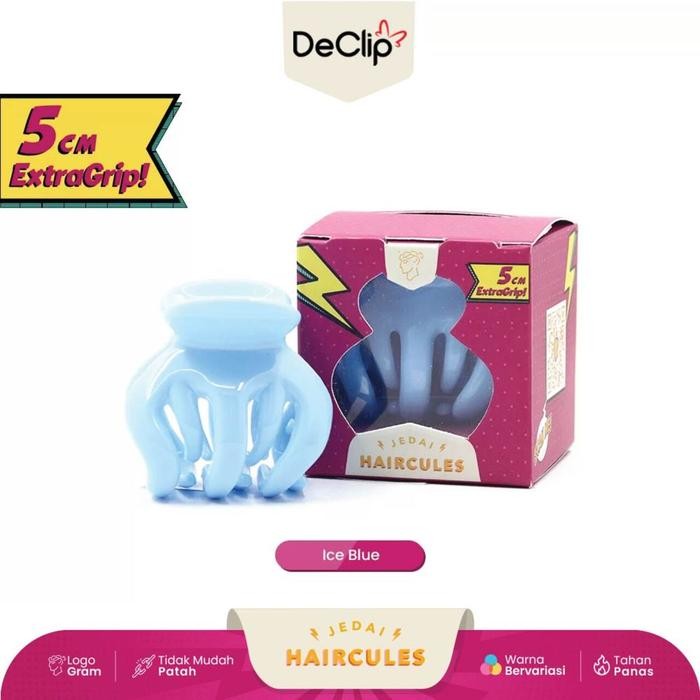 rb8j- Jedai Haircules Declip Original Gigi 5 Ukuran 5Cm Warna - Ice Blue